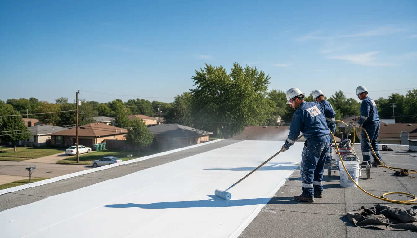 Commercial roof coating in Drakesville, IA near me